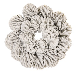 [66677] Decorazione Natalizia Ghirlanda Verde Bianco Ø 26x6 cm