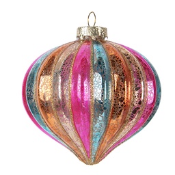 [6GL5177] Boule de Noël Multicolore Ø 10x10 cm