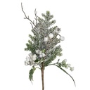 Décoration de Noël Blanc Vert 40 cm