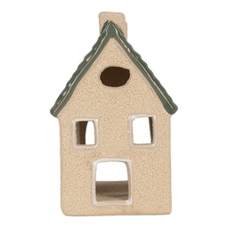 [6CE2310] Waxinelichthouder huisje 8x11x14 cm