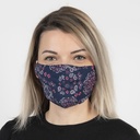 Maschera per il viso lavabile Blu 13x26 cm