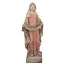 Statue Natalizie Maria Beige Verde 16x16x44 cm