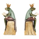 Bookends (set of 2) Green, Brown 14x10x23 cm