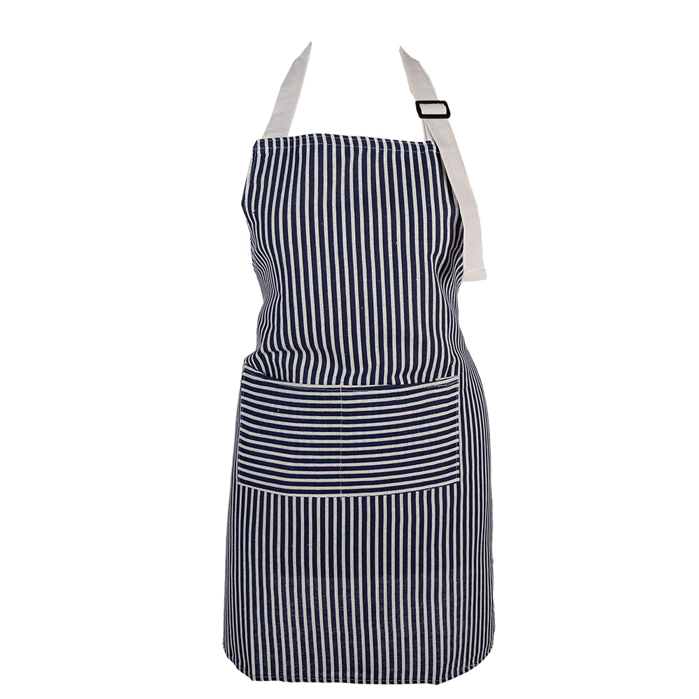 Clayre & Eef Keukenschort 69x68 cm Blauw Polyester