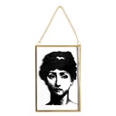 Decorative Hanger Black, Gold 10x1x15 cm