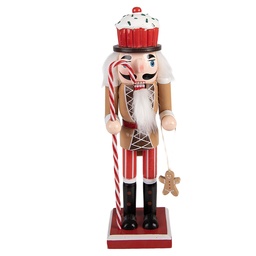 [6H2474] Decoratie notenkraker 8x7x25 cm