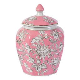 [6CE2554] Vase Rose Blanc Ø 18x18 cm
