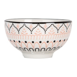 [6CEBO0072] Soup Bowl White Black Ø 9x5 cm / 125 ml