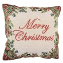 Cushion filled Beige Red 44x44x4 cm