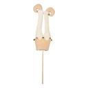 Décoration Noël Jambes d'elfe de Noël Beige 11x5x48 cm
