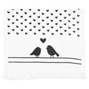 Guest Towel Black, White 40x66 cm
