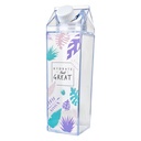 Drinking bottle Transparent Black 6x6x20 cm / 500 ml