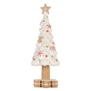 Decorazione Natalizie Albero di natale Bianco Marrone Ø 12x33 cm