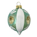 Palla di natale Blu Bianco Ø 5x7 cm