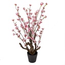 Decorative Tree Brown Pink 18x18x70 cm