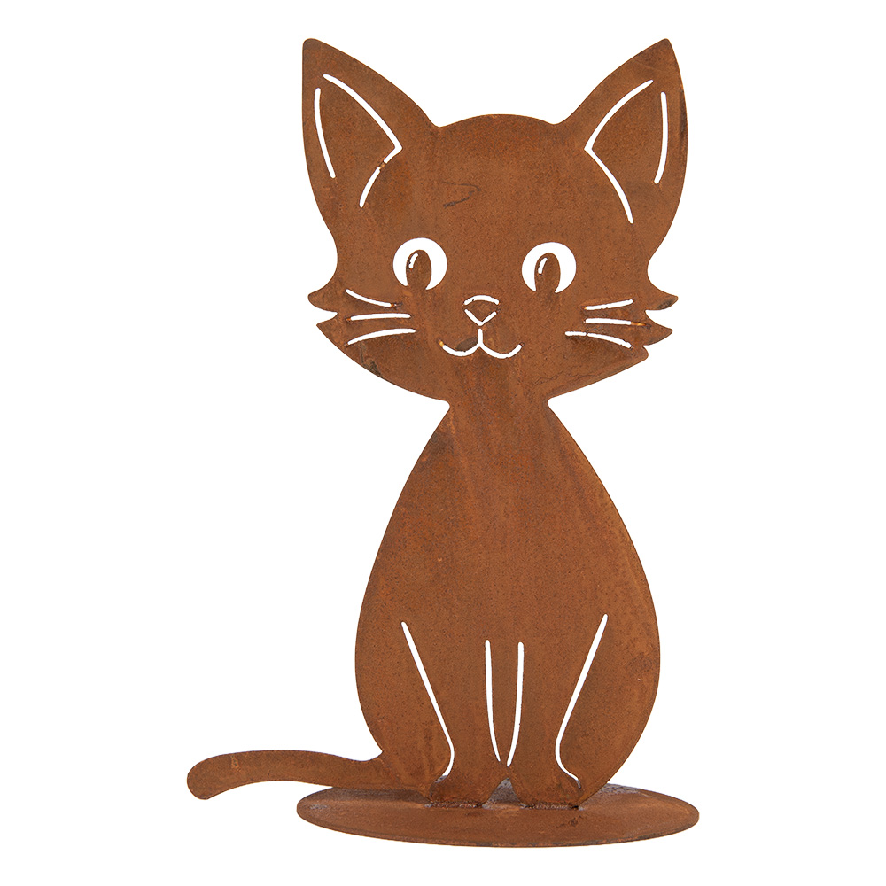 Decoratie kat 13x11x20 cm