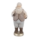 Decorazione Natalizie Babbo Natale Beige Grigio 8x6x15 cm