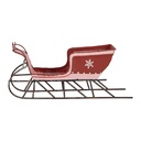 Weihnachtsdeko Schlitten Rot Rosa 20x9x6 cm