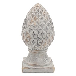 [6TE0601L] Décoration Ornement Gris Ø 14x28 cm