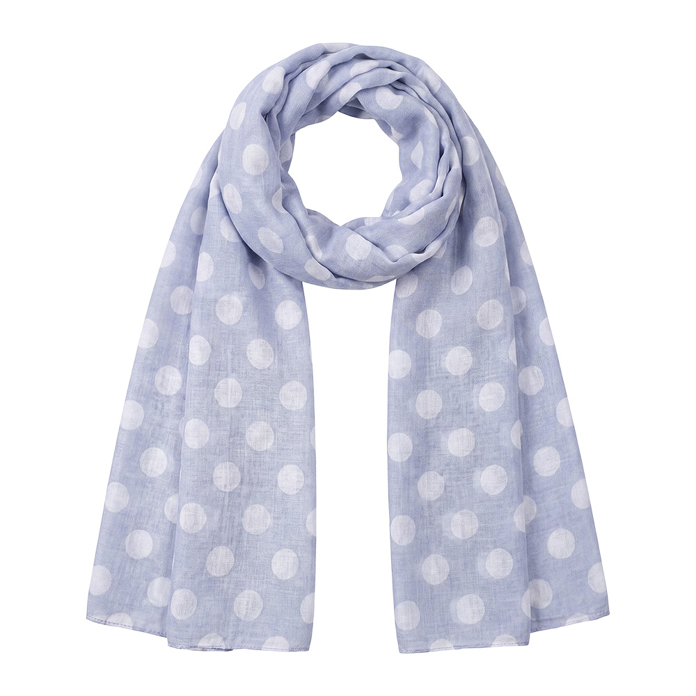 Foulard femme impirmée Bleu 85x180 cm