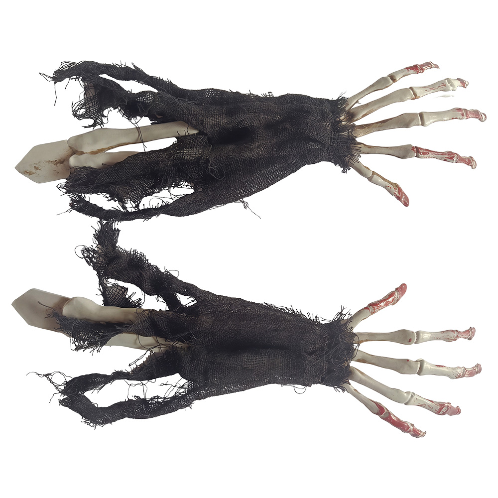 Decoration Skeleton Hands(2) Black 13x4x44 cm