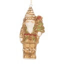 Décoration pendentif Casse-noisette Marron Blanc 6x4x11 cm