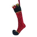 Décoration de chaussettes de Noël Bas de Noël Rouge Vert 23x7x32 cm