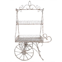 [5Y1236] Porte-plante Blanc 131x79x220 cm