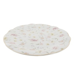 [TWFFP] Tableware Diner Plate White Pink Ø 26x2 cm