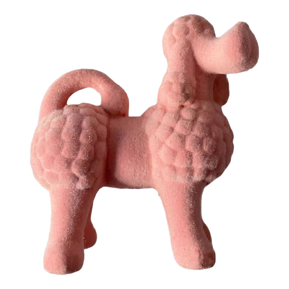 Décoration Chien Rose 13x8x15 cm