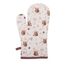 Oven Mitt Beige Brown 18x30 cm