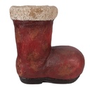 Weihnachtsdeko Stiefel Rot Beige 28x18x30 cm
