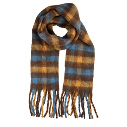 [JZSC0858] Scarf Women Yellow Brown 38x190 cm