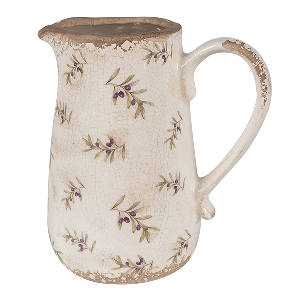 Dekorativer Krug Beige 16x12x18 cm