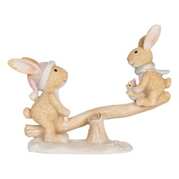 [6PR5881] Decoratie konijnen 16x6x11 cm