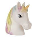 Nachtlicht Einhorn LED Weiß Grün 22x14x24 cm