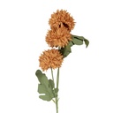 Deko Ast mit Blumen Orange Grün 10x8x64 cm