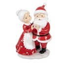 Décoration de Noël père Noël Rouge Blanc 16x10x23 cm