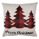 Housse de coussin Rouge Beige 45x45 cm