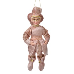 [66218] Decorazione ciondolo elfo Rosa Color oro 10x8x28 cm