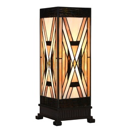 [5LL-6359] Tafellamp Tiffany 17x17x44 cm E27/max 1x40W