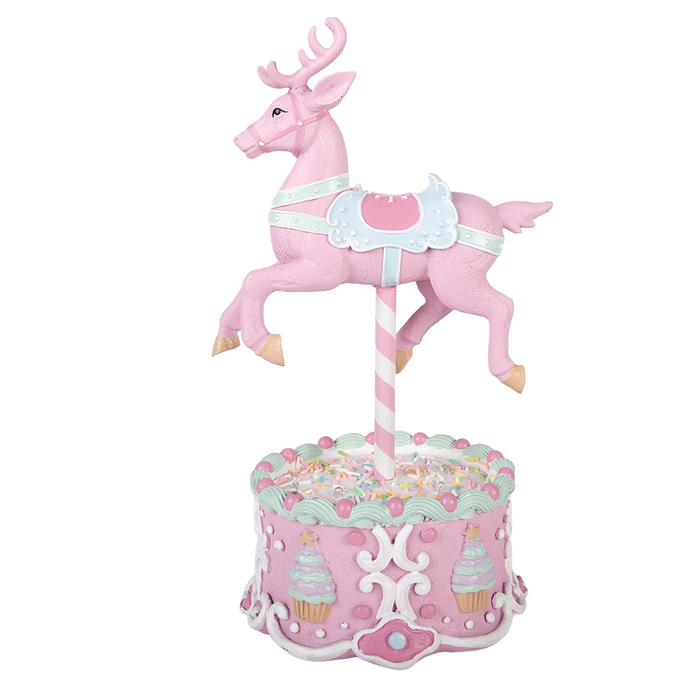 Decoratie rendier met LED 17x14x29 cm / 2xAAA