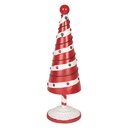 Décoration de Noël Sapin de Noël Rouge Blanc Ø 12x36 cm