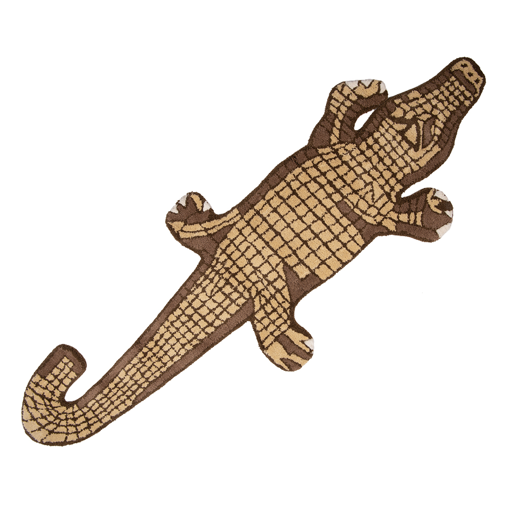 Tapis Crocodile Marron 152x54x2 cm