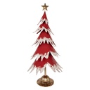 Decorazioni Albero di natale Rosso Bianco 39x31x84 cm