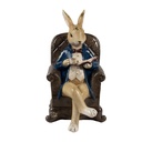 Decoration Statue Rabbit Beige Brown 12x10x18 cm