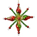 Weihnachtsanhänger Grün Rot Ø 16x3 cm
