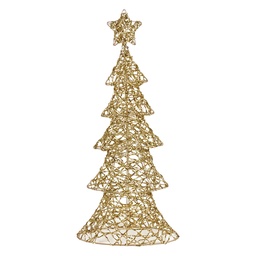 [50923] Decoratie kerstboom met LED 30x10x61 cm / 3xAA