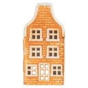 Porte-lampes de Noël Chalet Orange Rouge 9x10x19 cm