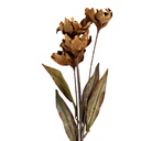Decorative Artificial Branch with flowers Brown Green 8x5x60 cm